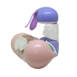 BÌnh nước thủy tinh con thỏ dể thương 300ml