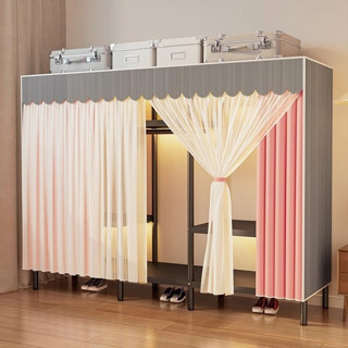 Tủ Quần Áo Tủ Vải Treo Quần Áo Tủ Vải Khung Thép Titan Chốt Nhựa Tủ Treo Quần Áo Vải khung Thép