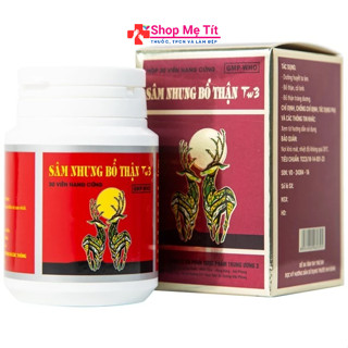 Sâm Nhung Bổ Thận TW3 dưỡng huyết tư âm, bổ thận, cố tinh (30 viên)