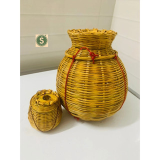 GIỎ BẦU TRE ĐỰNG CUA, TÔM, CÁ – GIỎ ĐỰNG, DECOR TRANG TRÍ