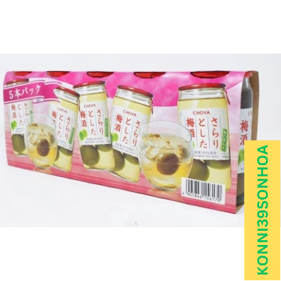 Rư..ợu mơ Choya set 5 lọ x 160ml