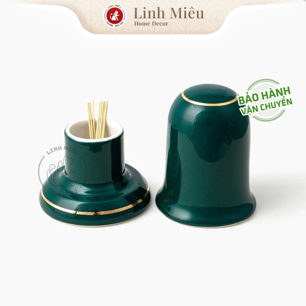 Ống đựng tăm sứ Bát Tràng