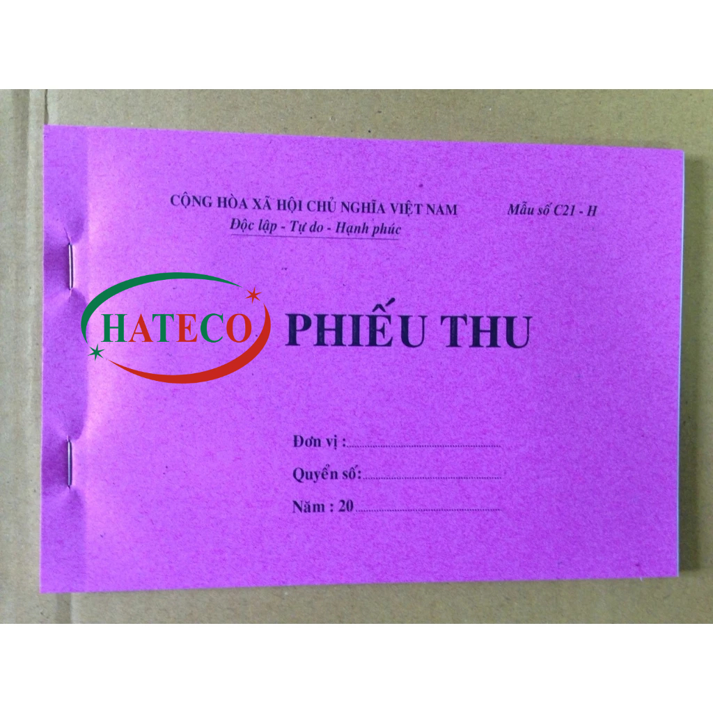 Phiếu thu 1 liên 50 tờ , 2 liên 100 tờ A5 dày - giấy giới thiệu, hóa đơn bán lẻ, phiếu nhập xuất kho