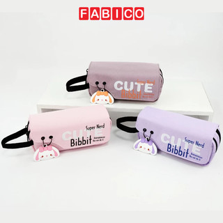 Bóp Viết Vải Cute Bibbit 7560 2 Ngăn Màu Pastel Siêu Xinh