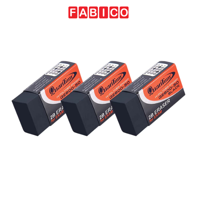 Combo 5 Cục Gôm tẩy bút chì QuanTum QE600-50 đen