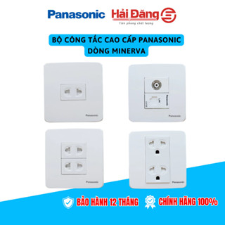 Bộ công tắc vuông cao cấp Panasonic dòng Minerva màu trắng