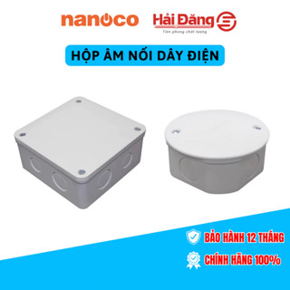 Hộp nối dây điện nhựa PVC Nanoco - Đế âm nối dây điện
