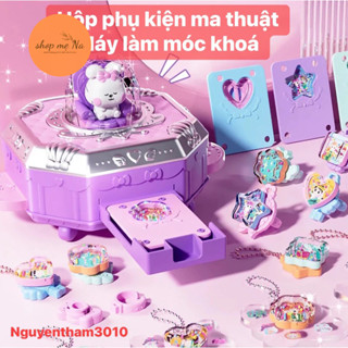 Hộp Phụ Kiện Ma Thuật, Máy Lắp Ghép, Đồ Chơi Tự Làm Siêu Đáng Yêu,Đa Dạng Hình Dán, Quà Tặng Hot Cho Bé Gái