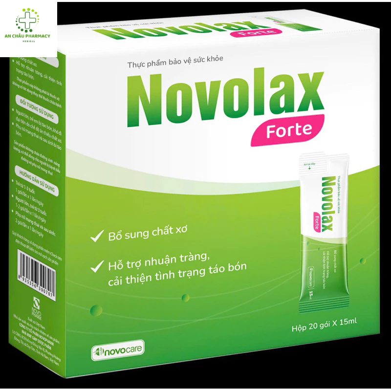 Novolax – Ống Uống Chất Xơ Hòa Tan Giảm Táo Bón Hộp 20 Gói