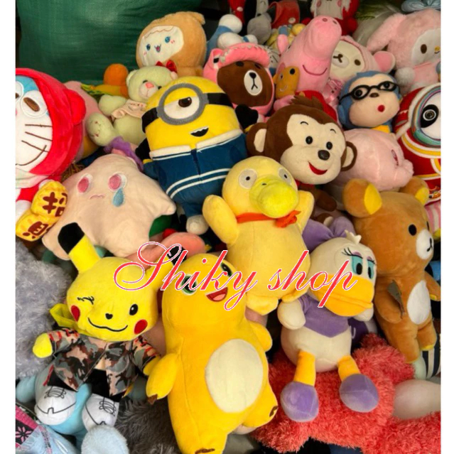 Thú bông 2hand  peppa/ mickey/ kitty Gấu si