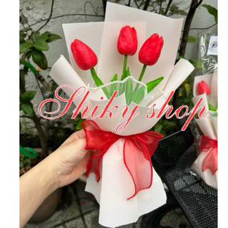 Hoa tulip bó 1 bông kèm túi
