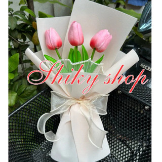Hoa tulip bó 1 bông kèm túi