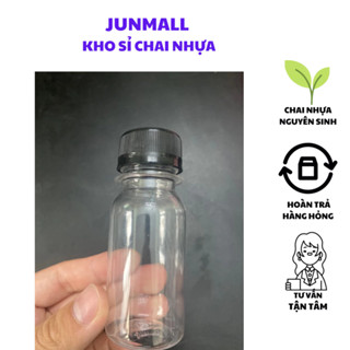 Combo 10 Chai tròn 50ml kèm nắp dày fi28 cổ thấp chai nhựa nguyên sinh