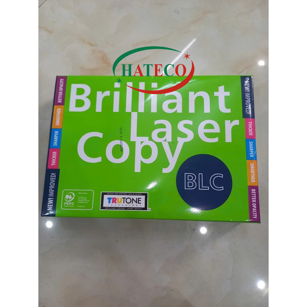 Giấy in BLC Brilliant Laser Copy 70gsm A4 - photocopy - Giấy in A4 Smartis- Giấy in giá rẻ HATECO