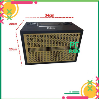 Vỏ thùng loa - Vỏ loa xách tay bass 16 và treble 10 - lắp mạch D10 - D50 - D100
