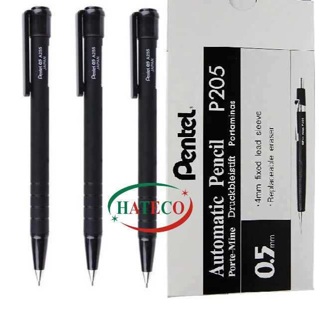 Combo 5 Bút Chì Kim Bấm Pentel A255 Ngòi 0.5mm - HÀNG CHÍNH HÃNG