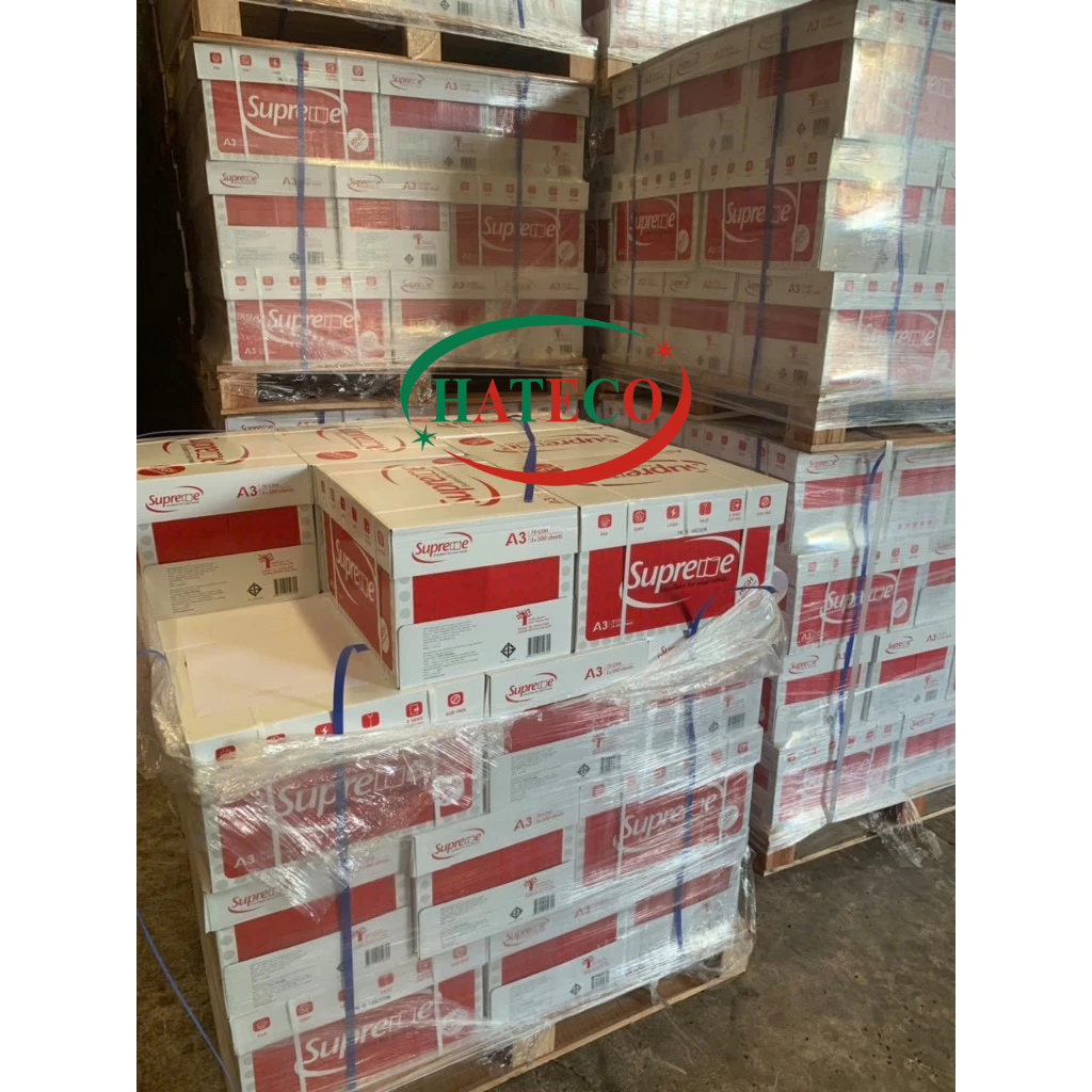 Giấy Supreme A4 ĐL70 - Giấy in photocopy- Giấy A3 A4  A5 70gsm THÁI LAN