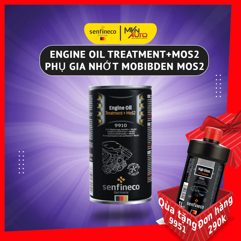 Phụ Gia Nhớt Bảo Vệ Động Cơ có MoS2- Senfineco 9910 Của Đức- Mvn Auto