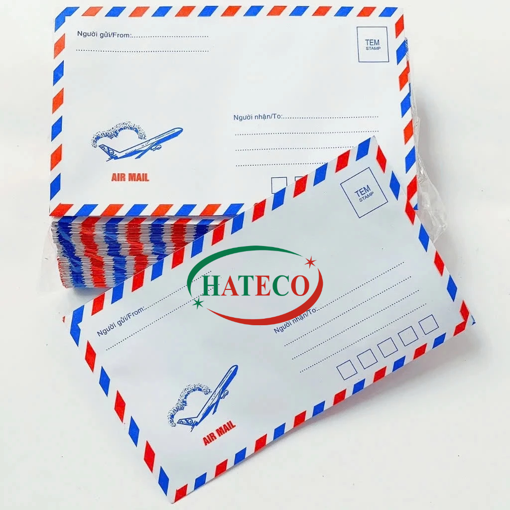 100 chiếc Phong bì thư, phong bì bưu điện, bao thư (loại đẹp)