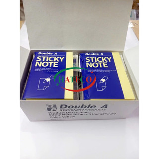 Combo 3 tập Giấy nhắn DoubleA 3x2 (76x51mm) - Giấy note