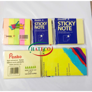 Combo 3 tập Giấy nhắn DoubleA 3x2 (76x51mm) - Giấy note