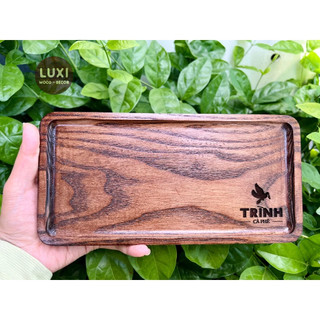 Khay, thớt gỗ decor 07 (chữ nhật)