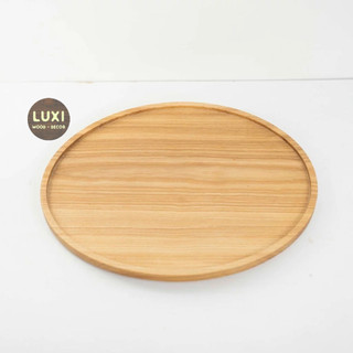 Khay,thớt gỗ decor 09 Dĩa tròn