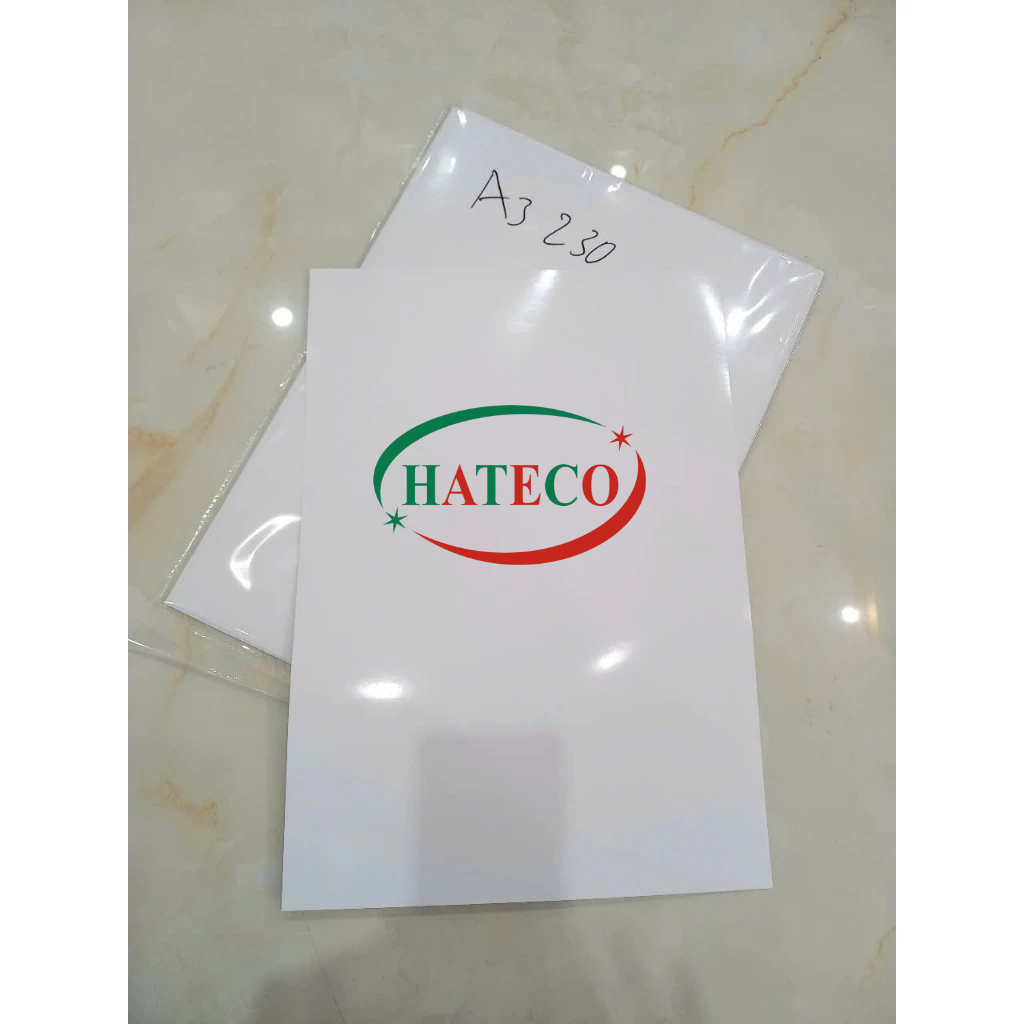 Giấy in ảnh A3 Couche 1 mặt bóng 230gsm 20 tờ/xấp - Kim Mai/ Mạnh Hưng bóng 1 mặt - Giấy in lẵng hoa