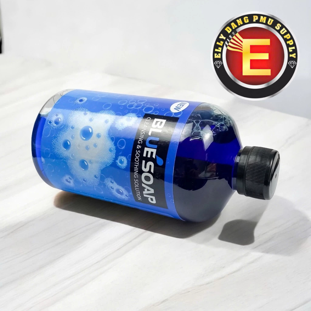 🏷️ Dung Dịch Vệ Sinh Sau Xăm Blue Soap 500ml chính hãng – Tạo bọt lau mực xăm sạch sâu – An toàn, dịu nhẹ
