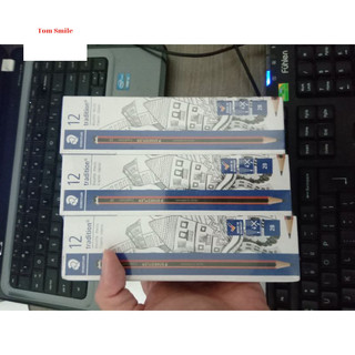 Bút chì Đức sọc đỏ 2B