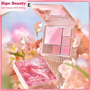 Bảng Phấn Mắt HOLD LIVE 6 Ô Kèm Má Hồng/Tạo Khối Hoa Rồng Pink Mist Dream 14g