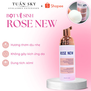 Bọt vệ sinh mi ROSE NEW Chai 60ml - Siêu Sạch, An Toàn, Dịu Nhẹ_Dụng Cụ Nối Mi TUẤN SKY