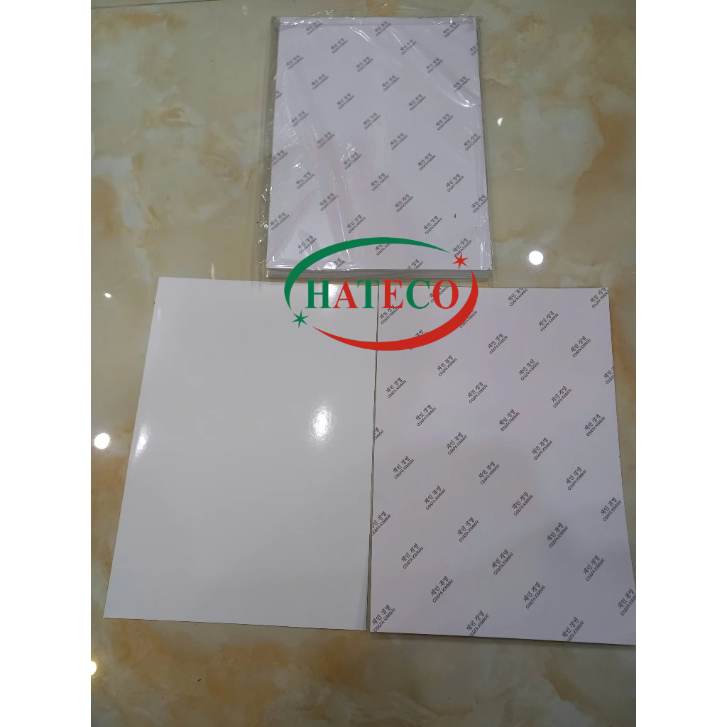 Tập 50 tờ Decal in ảnh A4 định lượng 135 KIM MAI/ PHOTO PAPER, bóng - đề can photo