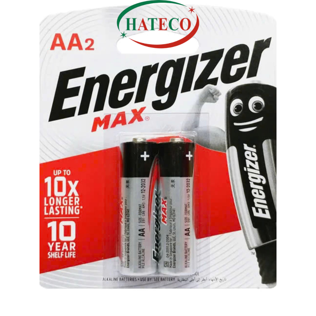 {SALE} 2 viên Pin Energizer 2A - AA Alkaline LR6 (Pin tiểu) - pin kiềm