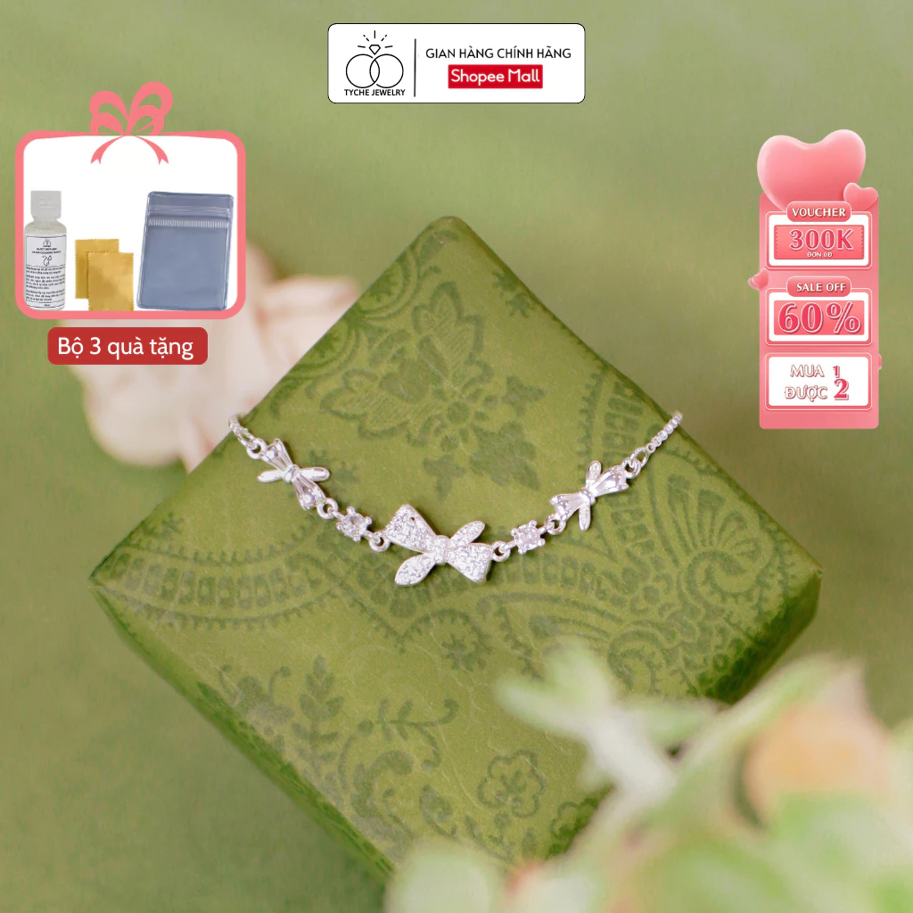 Lắc Bạc Nữ 925 Tyche Sun Kiểu Dáng Hàn Quốc Phong Cách Trẻ Trung Phù Hợp Đeo Đi Học, Đi Chơi, Đi Làm TYCHE JEWELRY