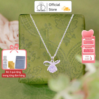  Dây chuyền bạc nữ Tyche Crystal nạm đá ,chốt khóa cao cấp trẻ trung phù hợp đeo đi học đi chơi,đi làm TYCHE JEWELRY 
