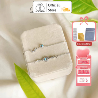  Lắc tay đôi nữ Tyche Crescent và Star dây bắt sáng lấp lánh,vòng tay nhật nguyệt sang trọng thanh lịch đeo đi học làm qà 