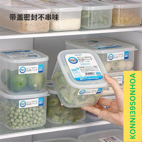 Hộp nhựa Nakaya Ag+ kháng khuẩn 1L Nhật Bản 4955959140603 - Konni39 Sơn Hoà