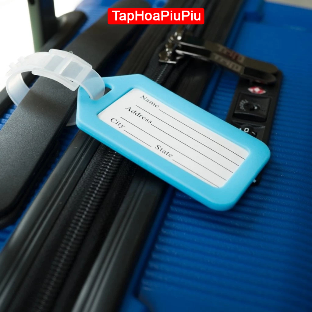 COMBO 100 Thẻ tên đánh dấu và ghi nhớ hành lý, chìa khóa (Name tag vali) - có sẵn vòng treo