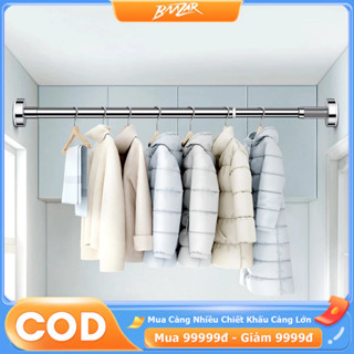 BMZAR Quần  Gắn Tường, Thanh Treo Rèm Đa ,Đường ray treo quần áo Thông Minh Không Cần Khoan Lỗ giá rẻ【35-260cm 