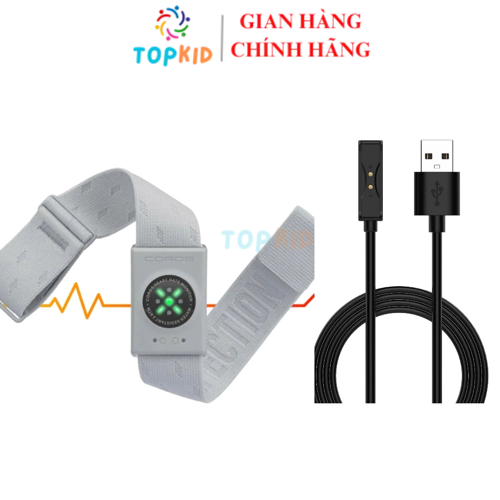 [COROS] Dây sạc Đai đo nhịp tim COROS - Heart Rate Monitor, Cáp sạc Đai đo nhịp tim HR Monitor COROS