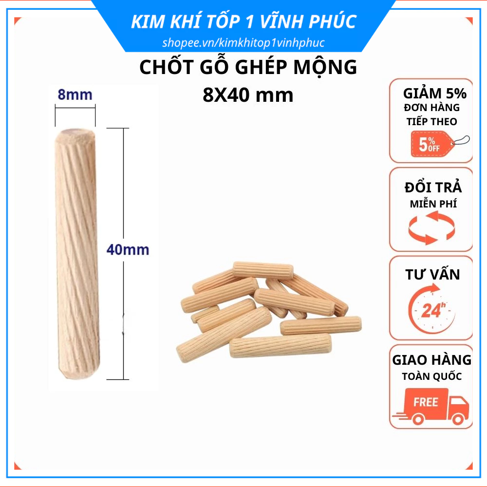 Chốt gỗ ghép mộng, nở gỗ
