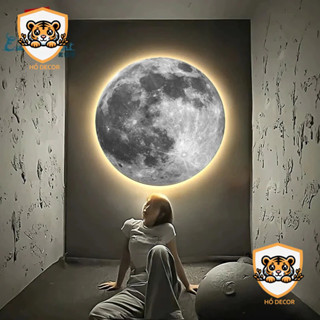   SIZE TO HÀNG LOẠI 1  Đèn Mặt Trăng Treo Tường Trang Trí Phòng Ngủ Hành Lang Quán Cafe Đèn Led Tráng Gương Cao Cấp 