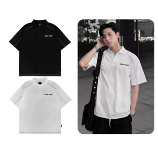 Áo polo oversize Hydra ODIN CLUB, Áo thun có cổ form rộng nam nữ unisex, Local Brand ODIN CLUB