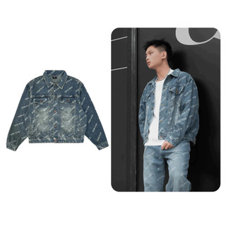  Áo Jacket Denim Typo ODIN CLUB Áo khoác form rộng nam nữ unisex Local Brand ODIN CLUB 