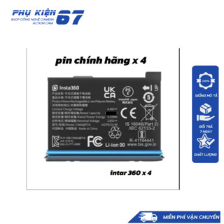  pin instar 360 x 4 chính hãng  pin máy quay instar 360 x 4 