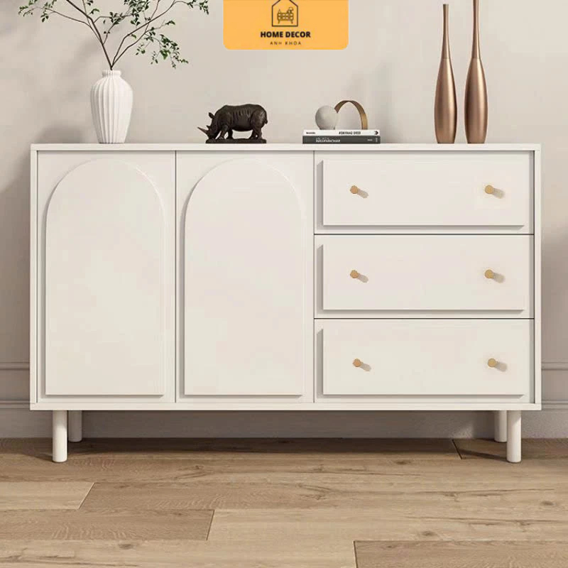(SHIP TOÀN QUỐC) Kệ tủ trang trí phòng khách 3 ngăn kéo phong cách hiện đại Home Decor Anh Khoa