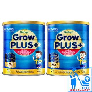  Sữa bột Nutifood Grow Plus+ Biếng ăn  Xanh  Số 1+  2+ - Lon 1.5kg 