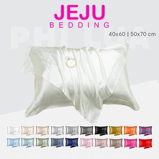 Vỏ Gối Nằm Phi Lụa JejuBedding – Size 40x60 / 50x70 – Mềm Mát, Cao Cấp, Giảm Rối Tóc