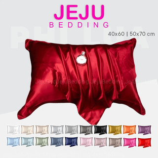 Vỏ Gối Nằm Phi Lụa JejuBedding – Size 40x60 / 50x70 – Mềm Mát, Cao Cấp, Giảm Rối Tóc